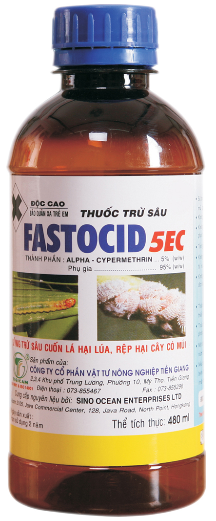 FASTOCID 5EC- 480ML - Thuốc Trừ Sâu Tigicam - Công Ty Cổ Phần Vật Tư Nông Nghiệp Tiền Giang